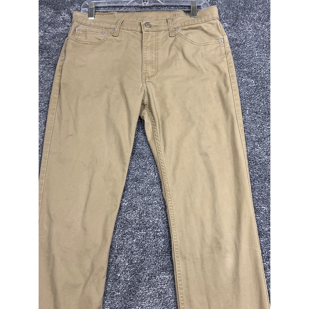 Levis 511 Slim Fit Khaki Tan All Seasons Tech Pants Mens 32x34 04511-3376
